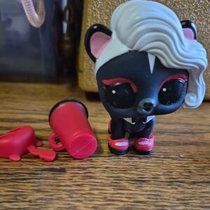 L.O.L. Surprise! Black & White Skunk Doll with Pink Accents